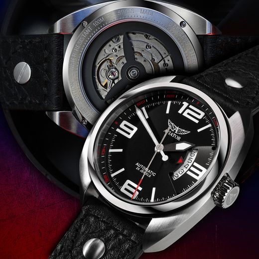 VRTUĽA AVIATOR AUTOMATIC R.3.08.0.090.4 - PROPELLER - ZNAČKY