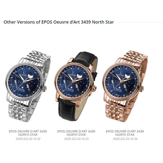 EPOS OEUVRE D'ART NORTH STAR 3439.322.20.16.25 - ARTISTRY - ZNAČKY