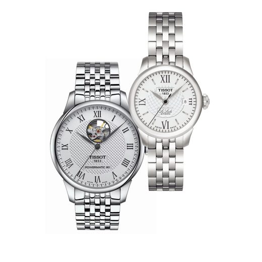 SET TISSOT LE LOCLE AUTOMATIC T006.407.11.033.02 A T41.1.183.33 - HODINKY PRE PÁRY - HODINKY