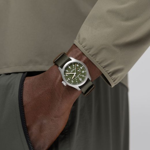 HAMILTON KHAKI FIELD MECHANICAL POWER RESERVE 40 MM H69509960 - KHAKI FIELD - ZNAČKY