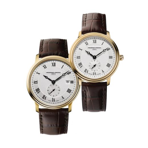 SET FREDERIQUE CONSTANT SLIMLINE FC-245M5S5 A FC-235M1S5 - HODINKY PRE PÁRY - HODINKY