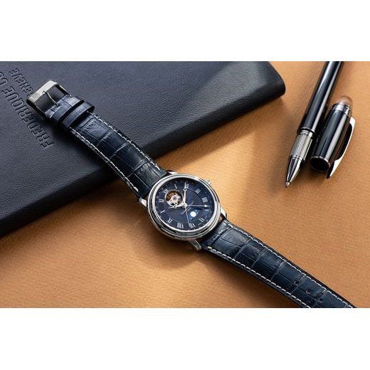 FREDERIQUE CONSTANT CLASSICS HEART BEAT MOONPHASE DATE AUTOMATIC FC-335MCNW4P26 - CLASSICS GENTS - ZNAČKY