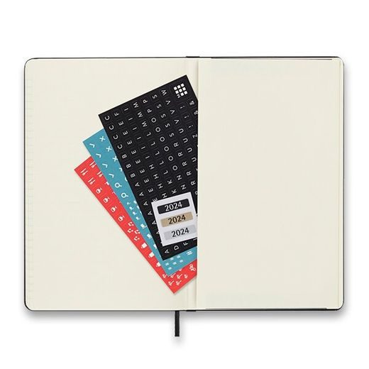 DIÁŘ MOLESKINE PRO 2024 ČERNÝ - TÝDENNÍ - TVRDÉ DESKY - L 1206/5723817 - DIÁRE A ZÁPISNÍKY - OSTATNÉ