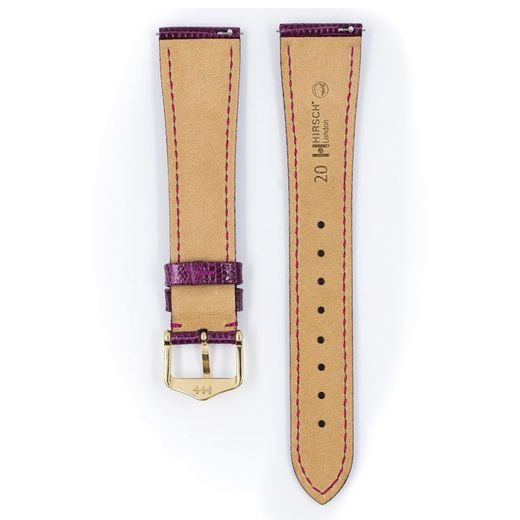 ŘEMÍNEK HIRSCH LONDON 1 LIZARD - FIALOVÝ, LESK - REMIENKY - OSTATNÉ