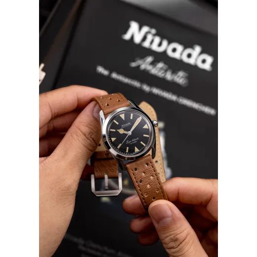 NIVADA GRENCHEN SUPER ANTARCTIC 35 MM - BLACK BEIGE LUMINOVA - ANTARCTIC - ZNAČKY