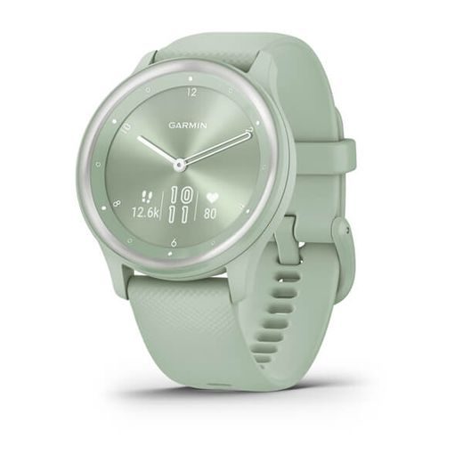 GARMIN VÍVOMOVE SPORT SILVER/COOL MINT SILICONE BAND - 010-02566-03 - VIVOMOVE SPORT - ZNAČKY