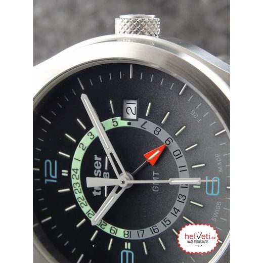 TRASER AURORA GMT SILVER - KOŽA - CLASSIC - ZNAČKY
