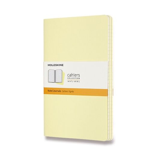 SEŠITY MOLESKINE CAHIER VÝBĚR BAREV, 3KS - MĚKKÉ DESKY - L, LINKOVANÝ 1331/22372 - DIÁRE A ZÁPISNÍKY - OSTATNÉ