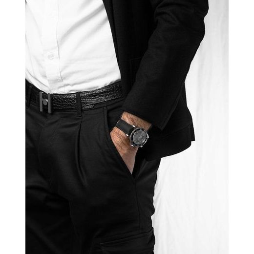 REMIENOK HIRSCH ARNE ANIMAL FREE - ČIERNY - REMIENKY - OSTATNÉ