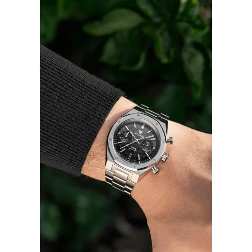 NIVADA GRENCHEN F77 CHRONOGRAPH MECAQUARTZ CARBON 38 MM - F77 - ZNAČKY