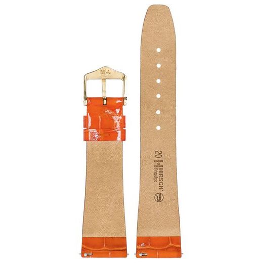 REMIENOK HIRSCH PRESTIGE ALLIGÁTOR - ORANŽOVÝ, LESKLÝ - REMIENKY - OSTATNÉ