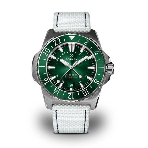 FORMEX REEF GMT AUTOMATIC CHRONOMETER GREEN DIAL WITH RED GMT - REEF - ZNAČKY