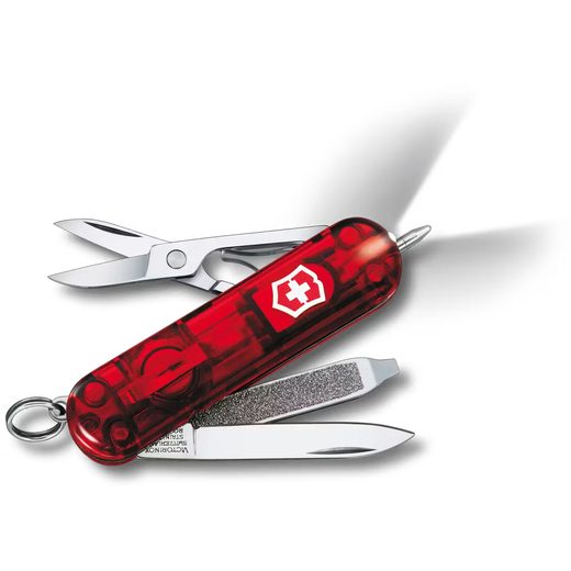 NÔŽ VICTORINOX SIGNATURE LITE ČERVENÝ TRANSPARENTNÝ 0.6226.T - VRECKOVÉ NOŽE - OSTATNÉ