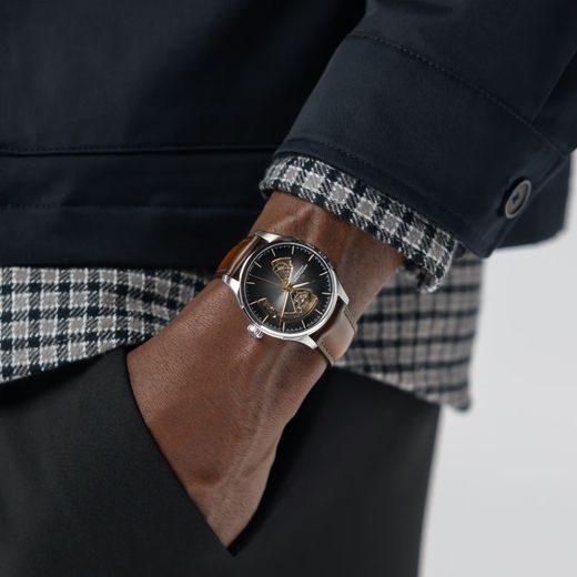 HAMILTON JAZZMASTER OPEN HEART AUTO 40MM H32675581 - JAZZMASTER - ZNAČKY
