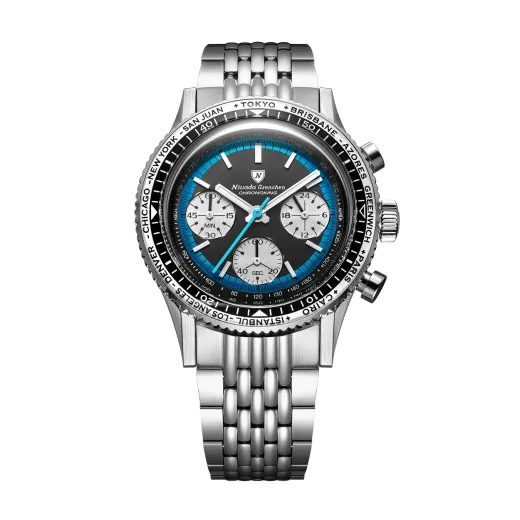 NIVADA GRENCHEN CHRONOKING RACING BLUE – INTER. BEZEL - CHRONOMASTER - ZNAČKY
