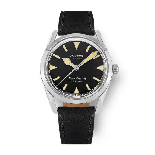 NIVADA GRENCHEN SUPER ANTARCTIC 35 MM - BLACK BEIGE LUMINOVA - ANTARCTIC - ZNAČKY