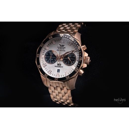 VOSTOK EUROPE N-1 ROCKET CHRONO LINE 6S21-225B619B - ROCKET N-1 - ZNAČKY