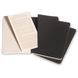 SEŠITY MOLESKINE CAHIER 3KS - MĚKKÉ DESKY - S, ČTVEREČKOVANÝ 1331/22392 - DIÁRE A ZÁPISNÍKY - OSTATNÉ