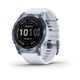 Garmin Fenix 7 PRO Sapphire Solar Titan Blue/ White Silicone Band - 010-02540-25