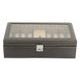 Box na hodinky Friedrich Lederwaren Carbon 32059-3