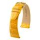 Řemínek Hirsch Prestige 1 alligator - žlutý, lesk