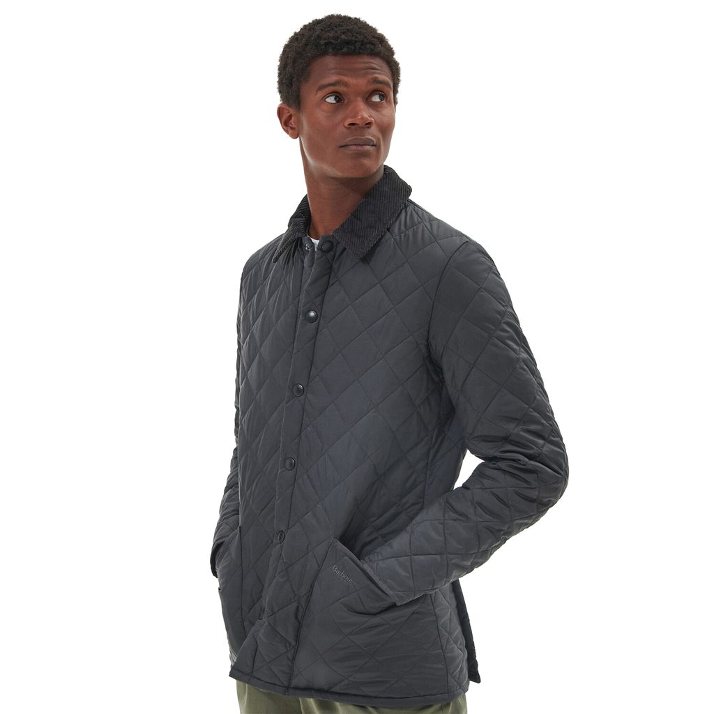 Gentleman Store - Barbour Heritage Liddesdale Quilted Jacket — Charcoal -  Barbour - Jacken und Mäntel - Kleidung