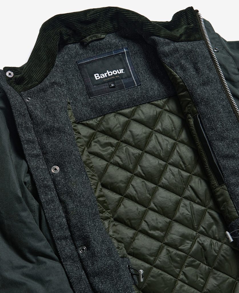Gentleman Store - Barbour Emble Wax Jacket — Sage - Barbour ...