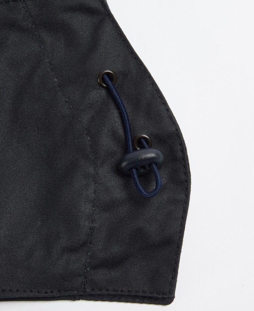 Barbour wax storm hood navy discount