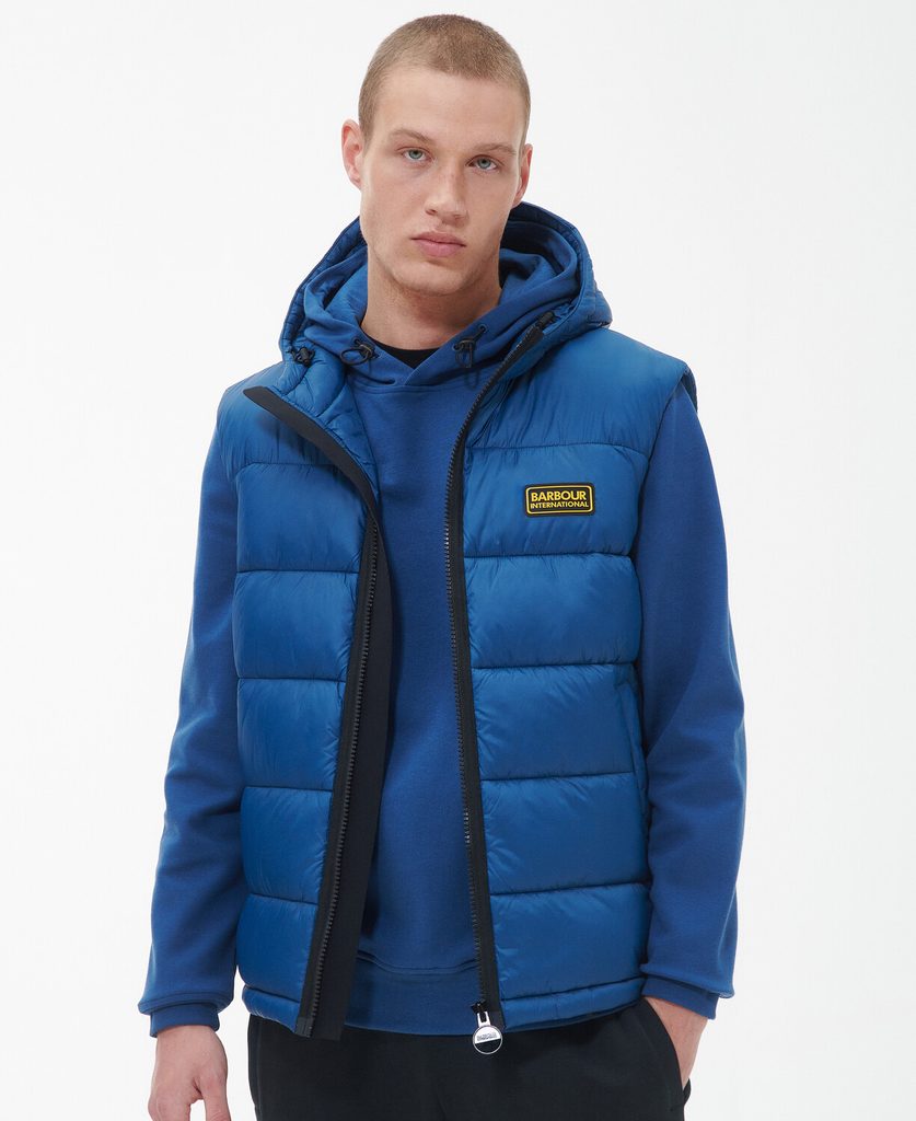 Barbour gilet blue discount