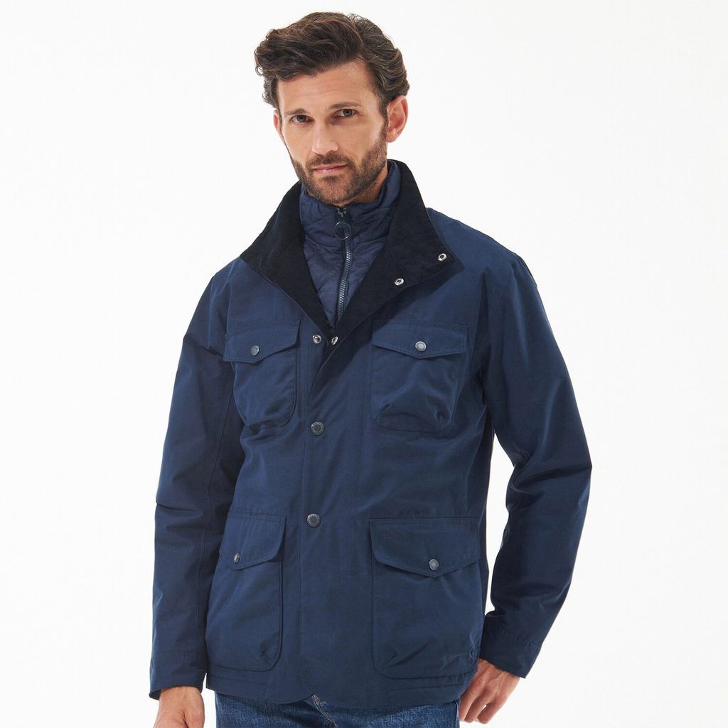 Gentleman Store Barbour Ogston Waterproof Jacket Navy Barbour Wasserfeste Jacken Jacken und Mantel Kleidung