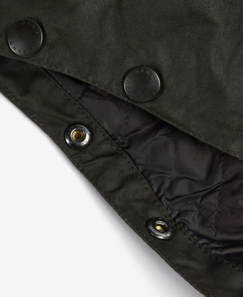 Barbour wax storm hood olive discount