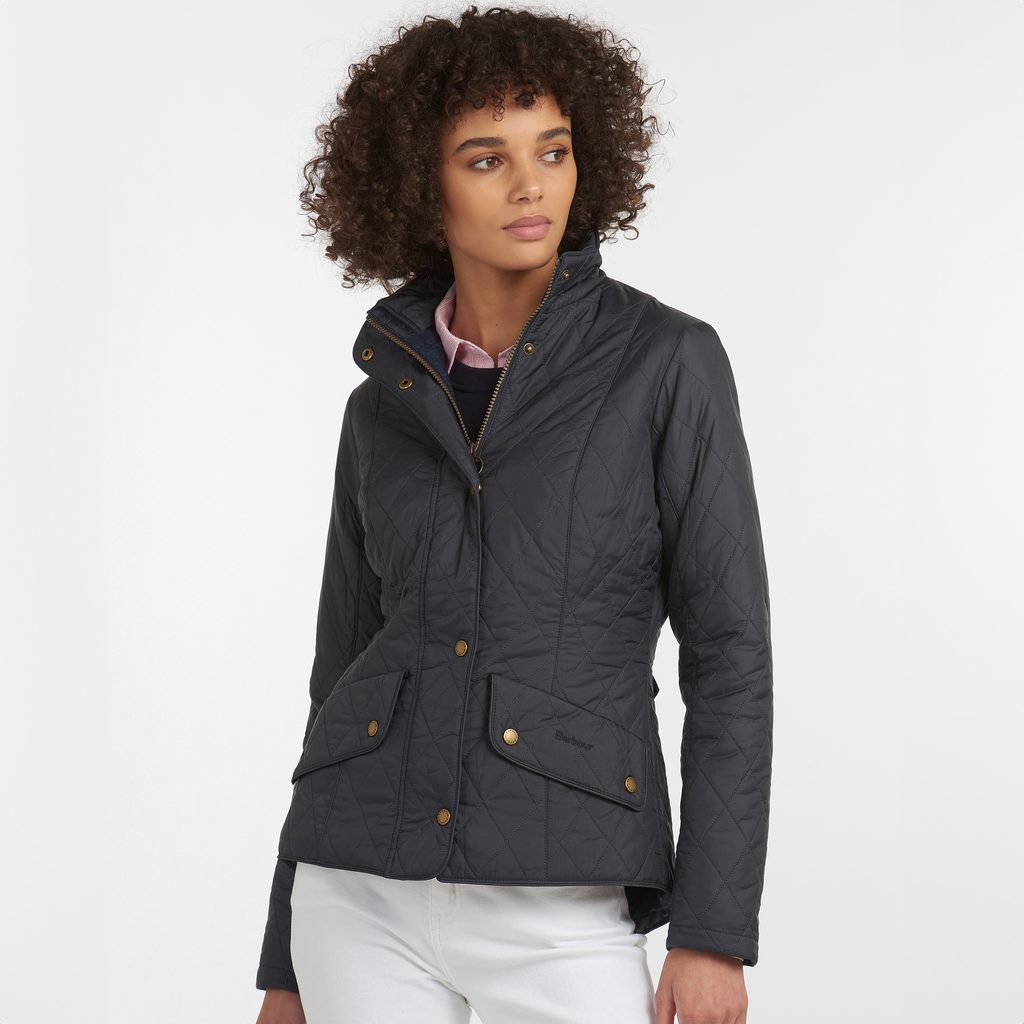 Gentleman Store Barbour Flyweight Cavalry Quilted Jacket Navy Barbour Jacken Mantel und Westen Fur Frauen Kleidung