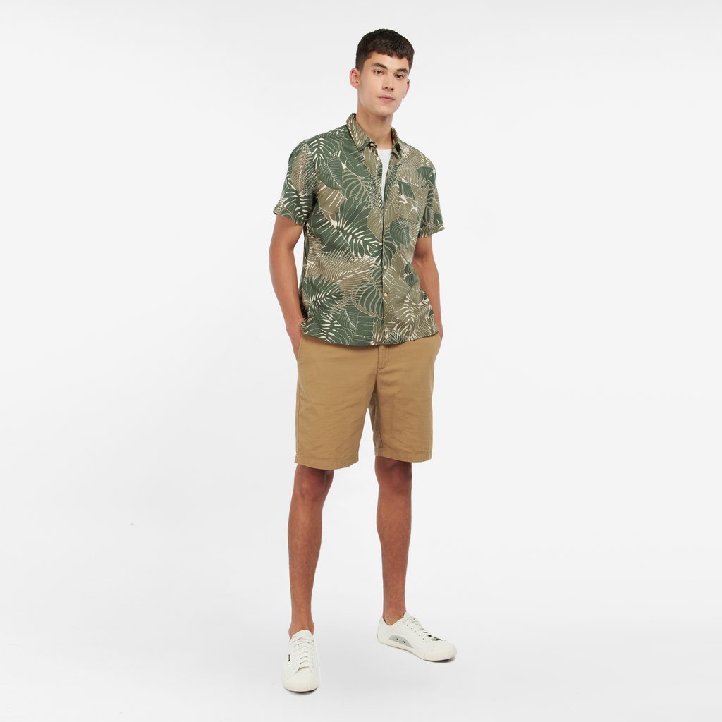 Gentleman Store - Sommerhemd Barbour Cornwall Summer Shirt - Olive - Barbour  - Hemden - Kleidung