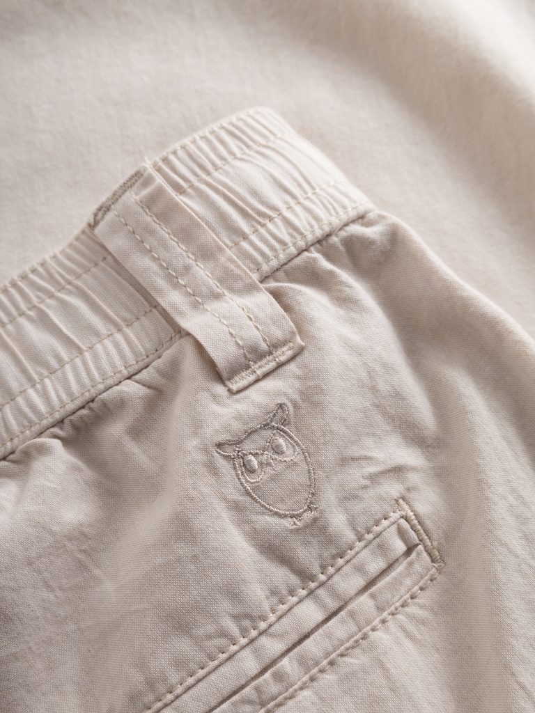 Buy Loose linen pant - Light feather gray - from KnowledgeCotton