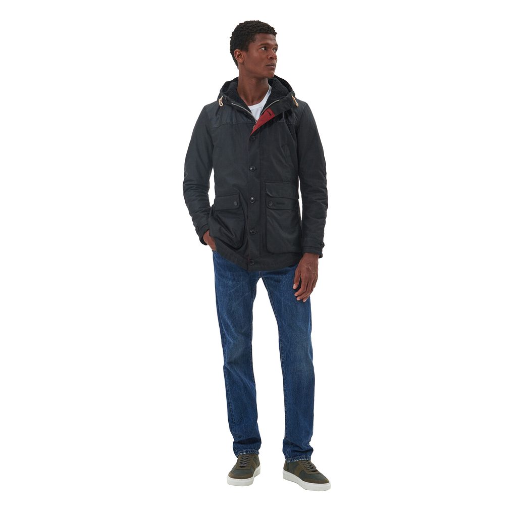 Barbour Game Parka Wax Black