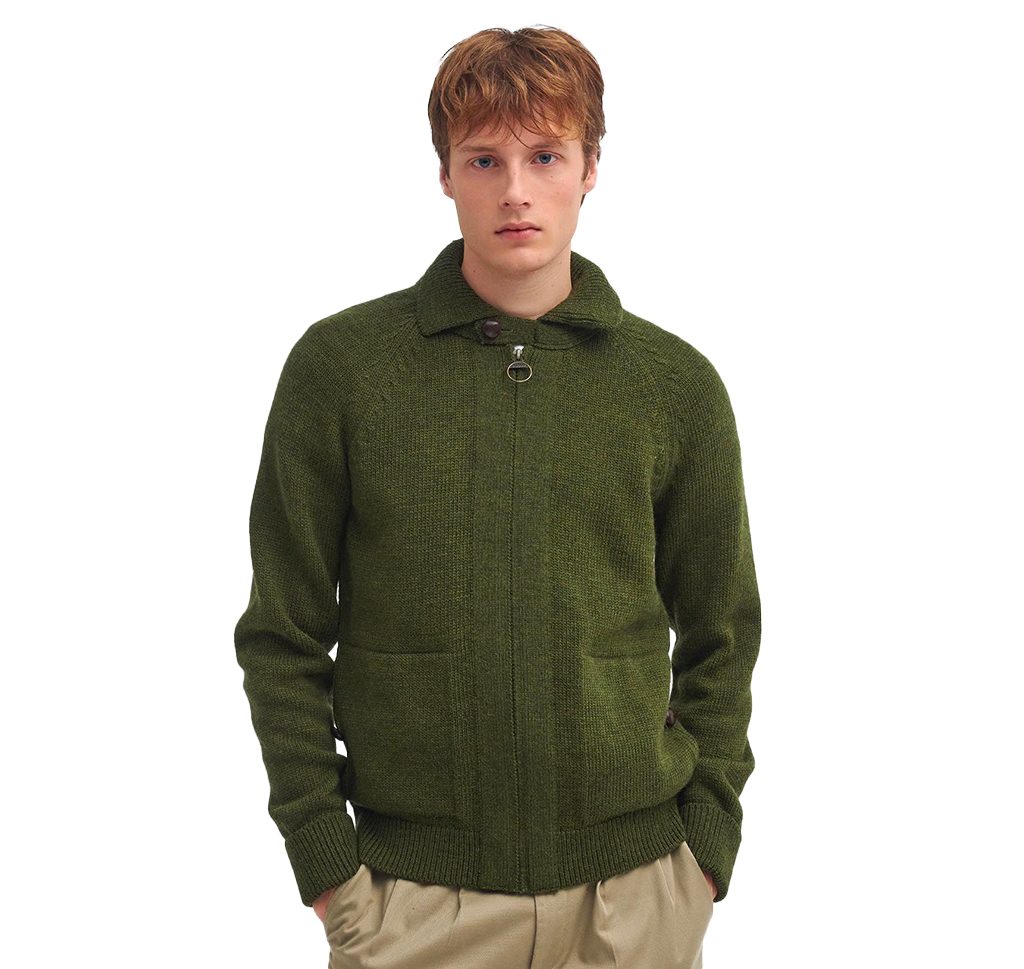 Barbour zip up jumper discount