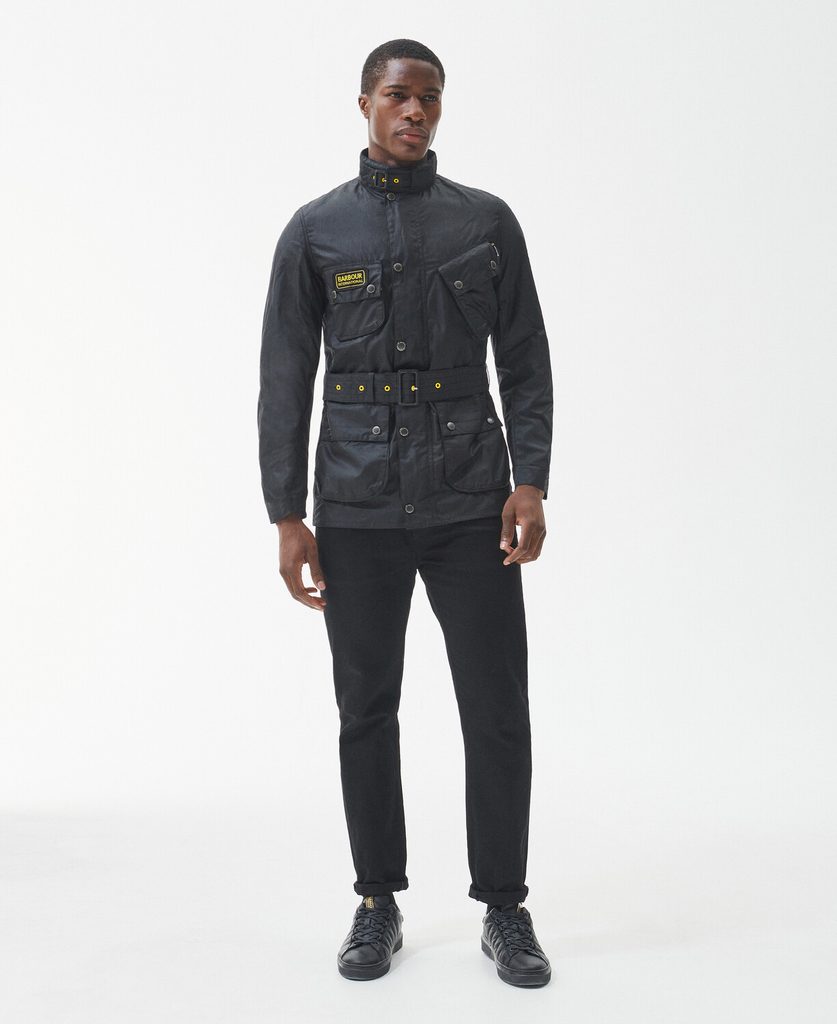 Gentleman Store Barbour International Slim Wax Jacket Barbour International Wachsjacken Jacken und Mantel Kleidung