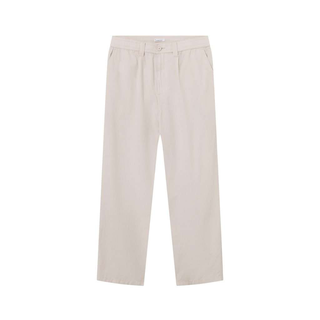 Buy Loose linen pant - Light feather gray - from KnowledgeCotton Apparel®