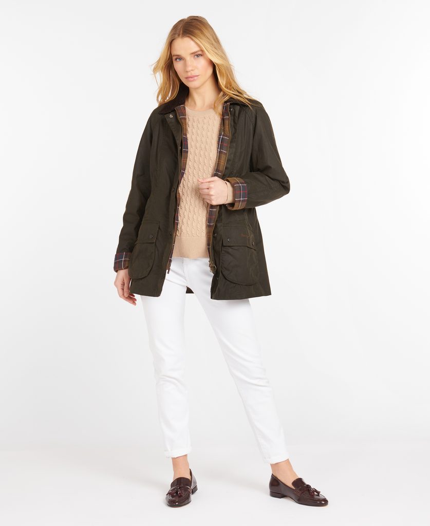 Gentleman Store Barbour Classic Beadnell Wax Jacket Barbour Jacken Mantel und Westen Fur Frauen Kleidung