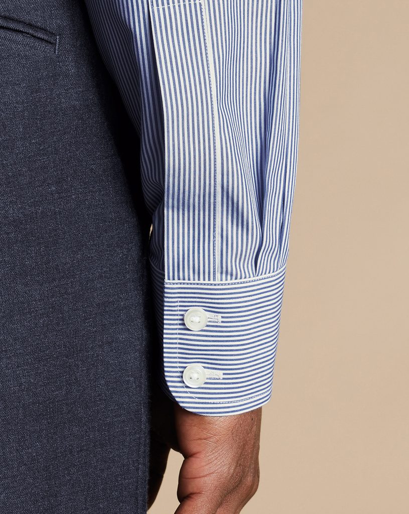 Gentleman Store Charles Tyrwhitt Spread Collar NonIron Bengal Stripe