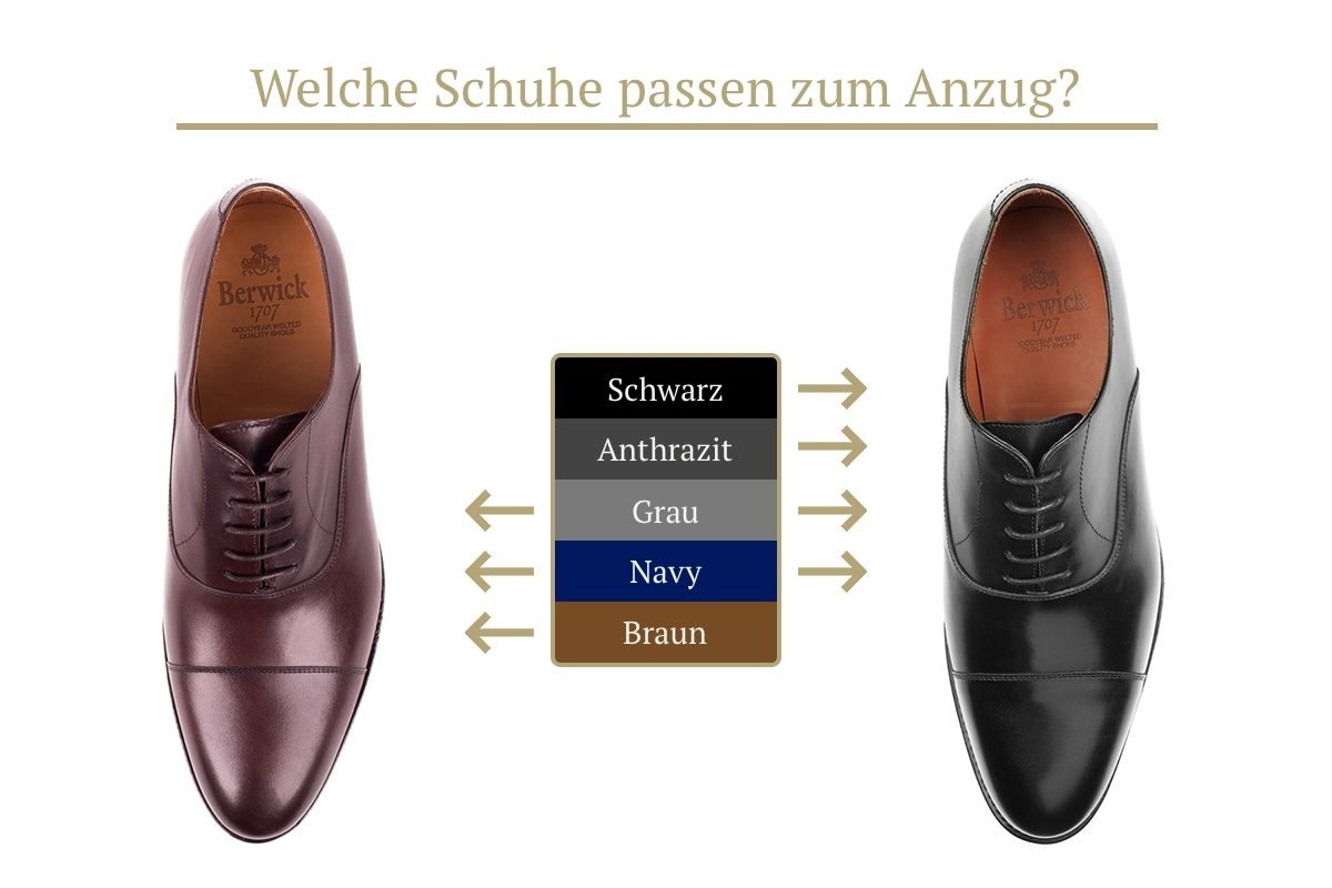Gentleman Store - Wie man ein Anzug mit Schuhen farblich richtig kombiniert