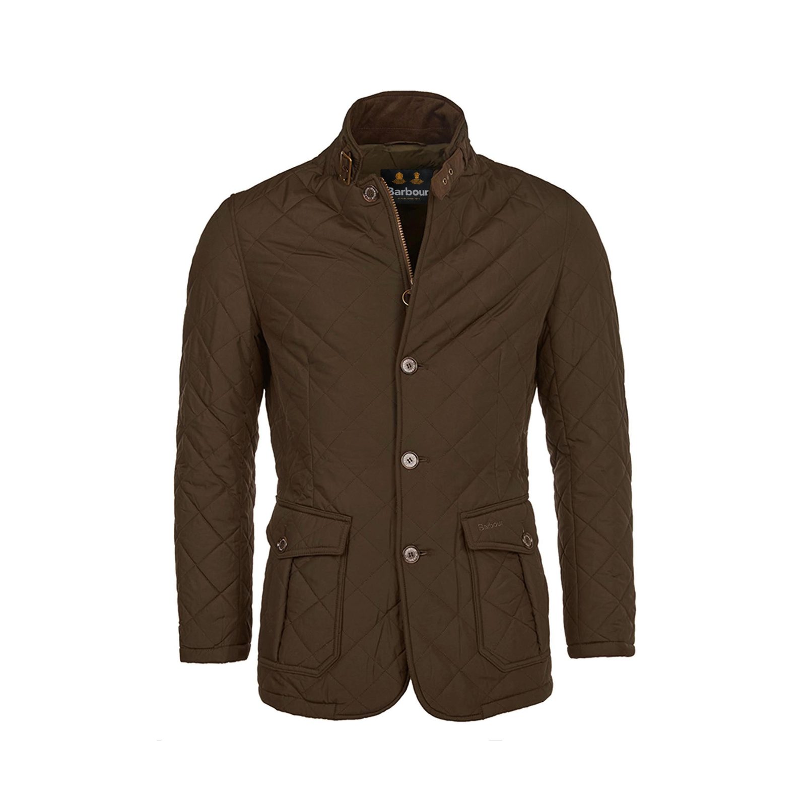 Barbour Quilted Lutz Jacket Olive Barbour Steppjacken Jacken und Mantel Kleidung Gentleman Store