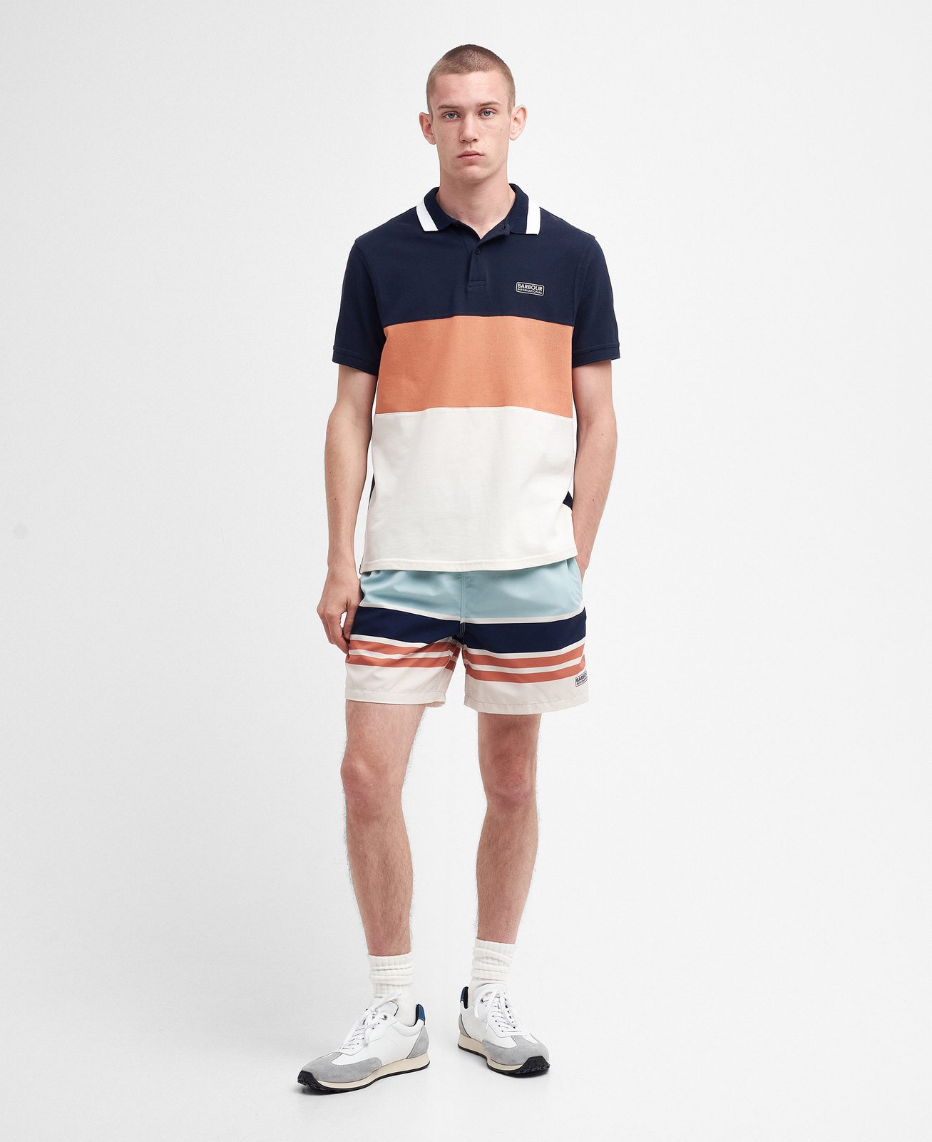 Gentleman Store Barbour International Striped Swim Shorts Barbour International Shorts und Bademode Kleidung
