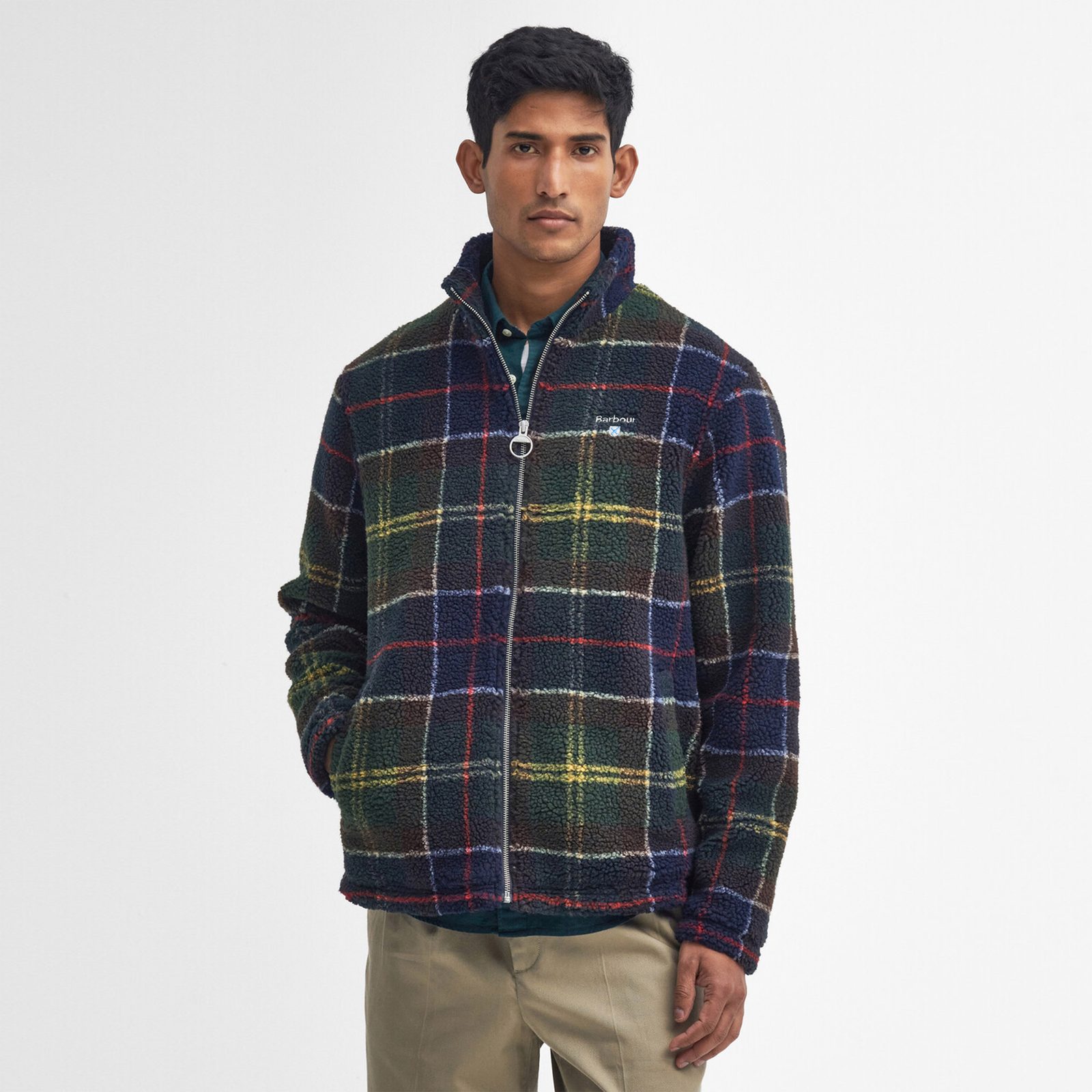 Gentleman Store Barbour Tartan Sherpa Fleece Barbour Leichte Jacken Jacken und Mantel Kleidung