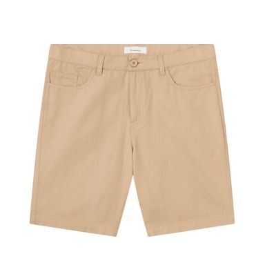 Einfarbige Shorts Knowledge Cotton Apparel — Safari