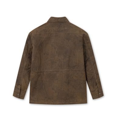 Multi-Pocket Corduroy Shirt — Rust