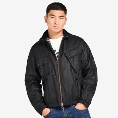 Wachsjacke Barbour International Steve McQueen™ Merchant Wax Jacket - Black