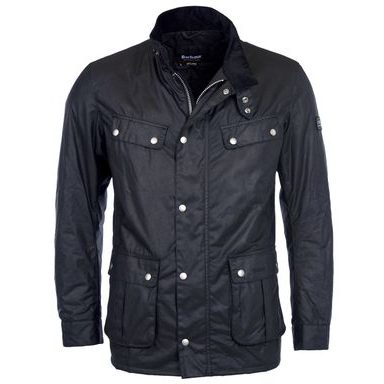 Barbour International Duke Wax Jacket — Black