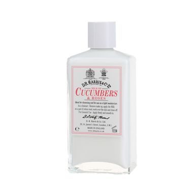 Feuchtigkeitsspendende Reinigungsmilch mit Gurke und Rosen  D.R. Harris (100 ml)