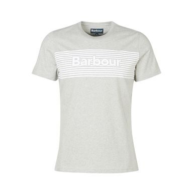 T-Shirt aus Baumwolle Barbour Coundon Graphic Tee - Grey Marl